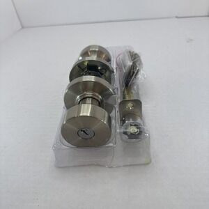 Kwikset Arroyo Entry Door Knob with‎ Lock and Key 97402-941